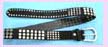 China wholesale products womens fashion belt - black silver stud fashion belt accessory