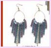 Exporter and wholesale manufacturers of contemporary fashion costume metallic dangle fashion earring and eccessories