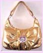 china export fashion accessory - wholesale fashion handbag gold with flower design