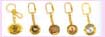 Promotional keychain gift from china supplier- various gold color design 