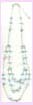 wholesale beaded jewlery - beaded necklace of light green and purple in color