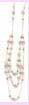 wholesale beaded gift jewlery - silver and light pink beads necklace available