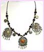 wholesale jewelry manufacturer - multiple colored beaded necklace with several different colored pendants