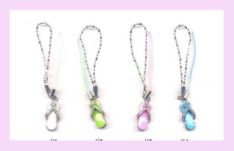 Wholesale Cell Phone Accessory - cell phone wrist strap with fashion charm