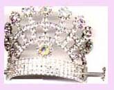 2006 china trade show hair accessory - rhinestone hair clip fashion accessory         
