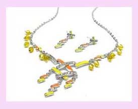 wholesale jewelry china supplier - Designer earring necklace set fashion accessory