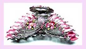promotional gift supply - silver and pink designer pin          