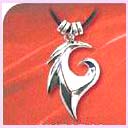 wholesale desing jewelry distributor - silver wave shaped pendant available    