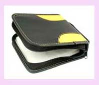 CD Holder - portable black cd dvd holder case