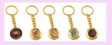 wholesaler keychain promotional gift from china exporter - assorted design gold color keychain keyring  