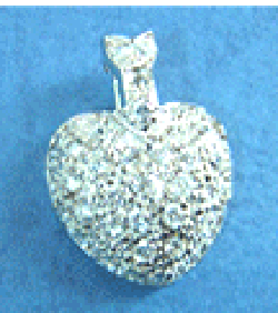 wholesale design jewelry supply - heart shaped silver pendant    