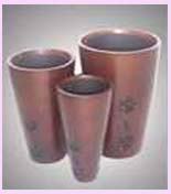 wholesale indoor home decor supply - wooded vases available in three different sizes     